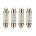 4-Pack 39mm/41mm/42mm Double Tip 8LEDs Car LED Reading Light License Plate Light Trunk Light Bulbs
