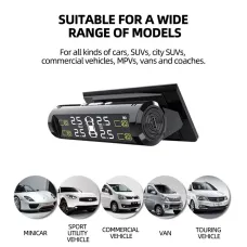 TPMS Wireless Intelligent Sensing Tire Pressure Monitoring System Hidden Four-wheel Simultaneous Measurement and Display