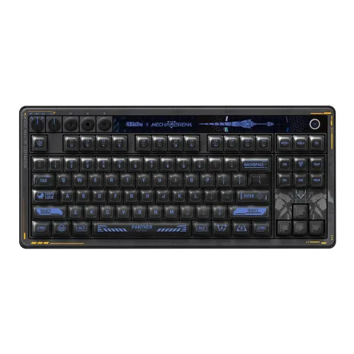 8Bitdo Retro 87 Mechanical Keyboard with Programmable Buttons Hot-swappable Kailh Switches Top Mount Structure RGB Backlight Wireless 2.4G/bluetooth/USB-C Gaming Keyboards for Windows and Android - Mecha Break: Panther