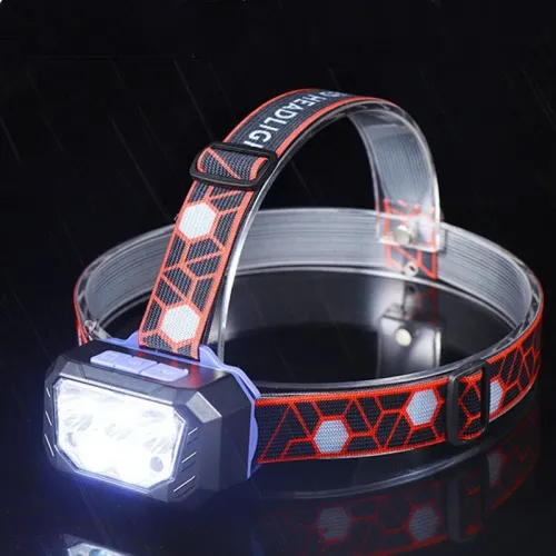Motion Sensor Powerful LEHeadlamp 5 Led Strong Light Rechageable Headlight Fishing Camping Outdoor Head Lamp Work Flashlight