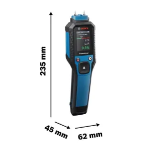for Bosch GMP 2-15 Professional Moisture Meter IP65 Waterproof Accurate Humidity Tester for Wood and Building Materials Wide Range Portable