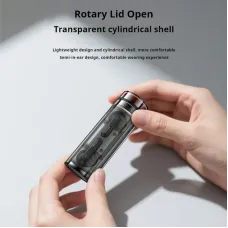 Yesido TWS39 Transparent Cylindrical Shell Earbuds bluetooth Earphone 14.2mm Large Moving Coil Deep Bass Dual Microphone 25H Playback Semi-in-ear Sports Headphones