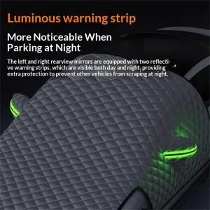 Car Snow Cover Winter Protection Waterproof PEVA Cotton Layer Windproof Anti-Frost Sunshade Three-Window Coverage