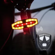 BENGGUO Bike Taillight 5 Light Modes USB-Rechargeable Waterproof Wear-resistant Bicycle Rear Light with Remote Control for Night Cycling
