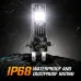 NightEye Auto Lighting A315-S10 2PCS 6500K White LED Car Headlight Bulbs 22000LM/Pair LED Front Headlamp IP68 Waterproof