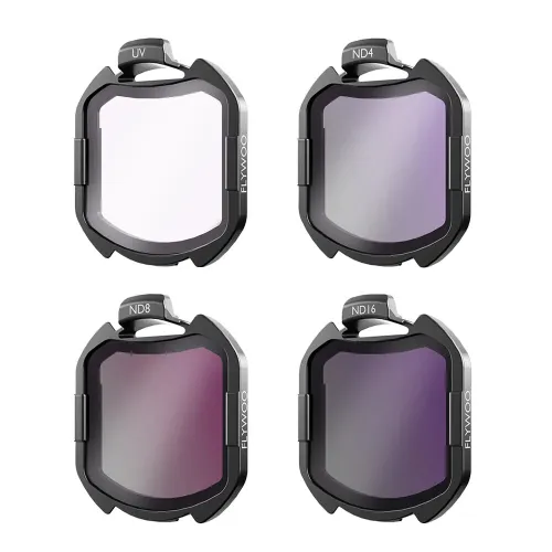 Flywoo ND/UV Filter Set V2 for DJI O4 Air Unit Pro - Snap-On Filters Compatible with O4 Pro FPV Drones