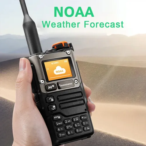 Quansheng UV-K58 5W Walkie Talkie Air Band Radio UHF VHF DTMF FM Scrambler NOAA Type-C Charging Wireless Frequency Two-Way Handheld Portable Radio