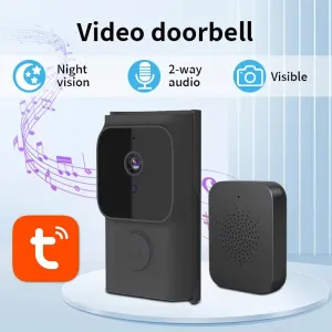 Tuya Wireless Doorbell Camera 1080 High-Definition Bidirectional Audio WiFi Video Intelligent Intercom Doorbell
