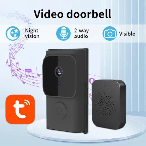 Tuya Wireless Doorbell Camera 1080 High-Definition Bidirectional Audio WiFi Video Intelligent Intercom Doorbell