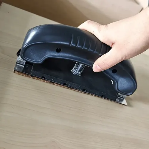 Multi Function Adjustable Sandpaper Holder 70x198mm Hand Push Grinding Plate High Temperature Resistant Auto Body Dry Polishing Board for Woodworking Automotive DIY Projects