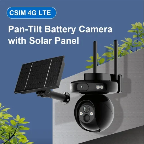 DIDSeth Ubox 4MP WIFI IP Camera Solar Powered Low Power 4G Dual Lens Outdoor Home Use Night Vision Two-way Audio Waterproof EU Plug