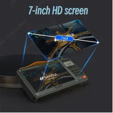 SANSUI F51 7-inch Display Retro FM Radio Wireless Speaker 3-inch Internal Magnetic Speaker Support U Disk TF Card Playback FM MM SW Radios Music Video Player E-book Reading