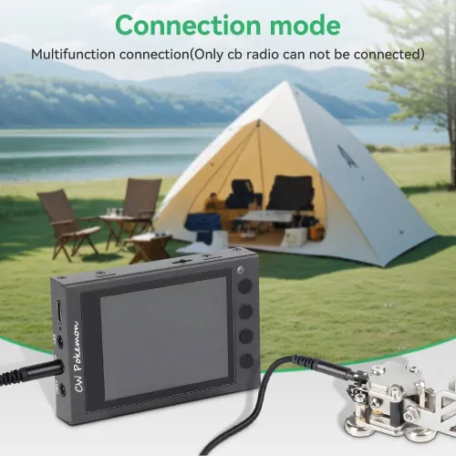 Mini CW Morse Code Trainer 2500mAh Battery 20 Hours Standby Portable Multifunction Connection USB Type-C Compact Design Morse Practice Tool