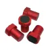 19/20mm Woodworking Bench Dogs Aluminum Alloy Red Anti-Slip Quick Release for T-Track Planing and Positioning Plug