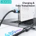 USAMS SJ750 100W Type-C to Type-C Cable PD Fast Charging Data Transmission Tinned Copper Core Line 1.2M Long for iPhone 16 16 Pro 15 15 Plus for Huawei Mate XT for Xiaomi 15pro