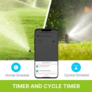 MoesHouse Tuya Smart bluetooth Dual Watering Timer IP55 Automatically Schedules Automatic Drip Irrigation Controller Garden Valve Work with Alexa Google Home