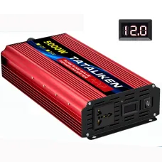 TATALIKEN Power Inverter 12V 24V to 110-220V Pure Sine Wave 2000W Rated Power 5000W Peak Power Converter Home Inverter