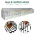 Metal Chicken Coop, 21ft x 3.5ft Chicken Run Pen for Yard with Cover Outdoor Metal Portable Chicken Tractor Cage Enclosure Crate Outside for Small Animals Duck Rabbit Hen
