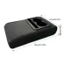 Car Center Console Armrest Cushion with 2 Cup Holders PU Leather Portable Car Armrest Pillow Height Cushion
