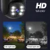 Guudgo 2MP+2MP+2MP+2MP Four Lens Solar Camera 5X Zoom 4G AOV Outdoor Security Camera 360 Degree Smart Night Vision Waterproof Camera