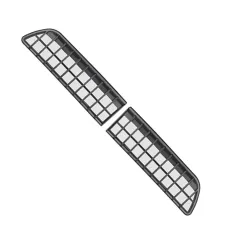 2pcs Air Inlet Protective Cover Anti-insect Anti-fouling Front Cover Air-Conditioning Cover For Tesla Model Y 2020-2022