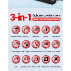 ANENG 613Pro Smart Multimeters DC/AC Voltage Capacitor Tester 4000 Counts 10A Current 600V Voltmeter Test Alarm Clock Set Tools