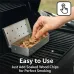 IPRee Stainless Steel Smoked Box Barbecue Sawdust Smoked Box Adds Smoked Barbecue Flavor To Gas Or Charcoal Grills