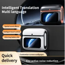 XH11 TWS Earbuds Wireless bluetooth 5.4 Earphone with LCD Touch Screen 13mm Driver Unit Dual Mic 32H Playback Touch Control In-ear Sports Headphones