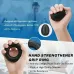 KALOA1Set 5-60kg Adjustable Hand Gripper Strengthener Wrist Exerciser Forearm Ring Grips Finger Stretcher Workout Fitness Massage