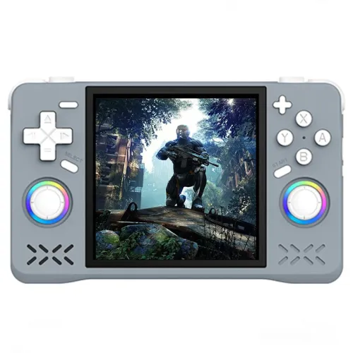 128G XF40H 4.0-inch IPS Screen Handheld Game Console RK3326 Quad-core Open Source Linux System 30+Emulators 4000mAh Built-in Vibration Motor 3D Joystick Pocket Video Player Game Console