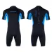 DIVE&SAIL Shorty Warm Wetsuit 1.5mm Neoprene Back Zip UPF50+ Sun Protection Soft Skin-Friendly Breathable Quick Dry Diving Suit for Snorkeling Surfing Kayaking Swimming