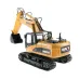 Huina Toys 1535 RTR 1/14 2.4G 15CH RC Car Excavator Alloy Bucket Simulated LED Light Remote Controlled Engineering Vehicle Toys Model Collection Gift For Boys