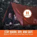2 Person Emergency Shelter Bivy Survival Tent Kit Mylar Tube Tent Sleeping Bag Waterproof Outdoor SOThermal Blanket Reusable