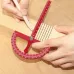 JIGHOLE Adjustable Aluminum Alloy T Shaped Angle Ruler Protractor Metric Scale Laser Engraved Woodworking Measurement Tool Accurate Angle Positioning