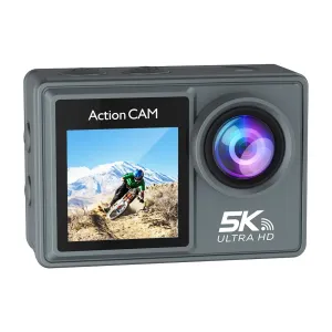 AT-M40R 5K 30FPS Action Camera 4K 60FPS Dual Screen 170 Wide Angle 30M Waterproof Sport Camera with Remote Control Bicycle Diving Cam