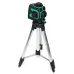MUSTOOL 3D Green Auto Laser Level 12 Lines 360 Horizontal & Vertical Cross Build Tool Measuring Tools with 2 Batteries