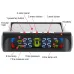 Solar USB Power TPMS Car Tire Pressure Monitoring System Auto Security Alarm System Tyre Temperature Monitor External Sensors