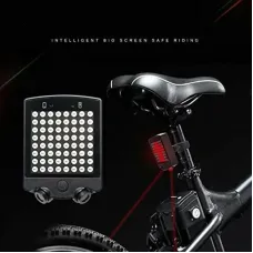 BENGGUO Bike Taillight 650mAh Battery 3 Light Modes Waterproof Turn Signal Warning Bicycle Rear Light with Wireless Remote for Night Cycling