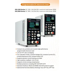 OWON Programmable DC Electronic Load 150W 300W RS485 RS232 SCPI  2.8-inch TFT LCD display OEL1515 OEL1520 OEL1530 OEL3015 OEL3020 OEL3030 EU Plug