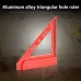 Fonson Tools 3 inch / 4 inch Carpenter Triangle Ruler Rafter Square Multi-angle Measuring Ruler Protractor for Woodworking