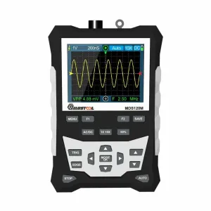 MDS120M Professional Digital Oscilloscope 120MHz Analog Bandwidth 500MS/s Sampling Rate 320x240 LCD Screen Support Waveform Storage with Backlight