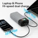 KUULAA KL-YD73 145W 148Wh 40000mAh Power Bank with TFT Digital Display External Battery Power Supply with 2 Inputs & 4 Outputs Support PD QC AFC SCP Fast Charging for iPhone 17 17 Pro 16 Pro Max 15 14 13 for Xiaomi 17pro for Samsung Galaxy S25 Ultra