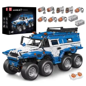 Mould King 13088 13089 Technical Car Toys The RC Avtoros Shaman 8x8 Building Block Assembly Kit Vehicle Brick Set Kids Christmas Gift