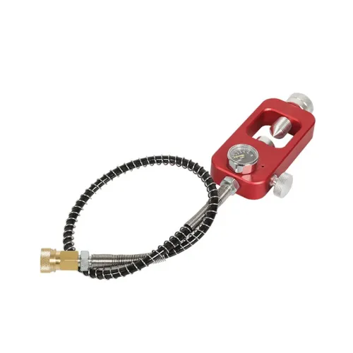 DIDEEP PSDial Mini Scuba Diving Tank Oxygen Cylinder Respirator Adapter 8MM Large to Small Scuba Tank Adapters Heads with Strap Tube