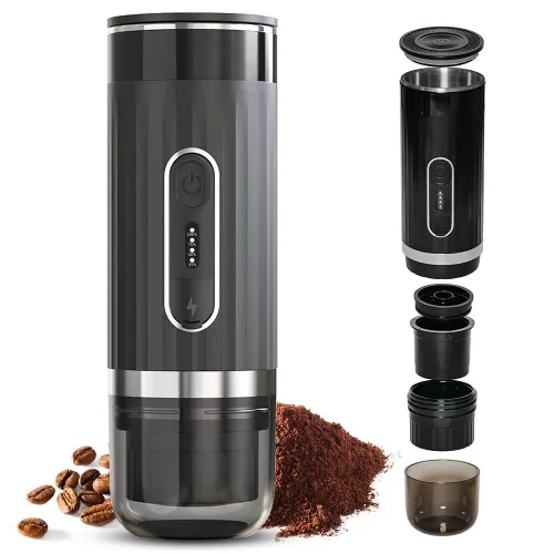 Comfook 3-in-1 Portable Coffee Machine Portable Italian Espresso Capsule Coffee Machine Cordless Heating Mini Coffee Machine