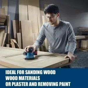 GEX 185-LI for Bosch Cordless Random Oscillation Sander 18V with Brushless Motor 125mm Pad & Low Vibration Design for Sanding Wood Plaster and Paint Removal