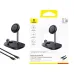 Baseus EnerFill FS41 15W 3-in-1 Magnetic Wireless Charger Fast Wireless Charging Stand with TEC Cooling for Smart Phones for iPhone 16 16 Pro 15 14 13 Pro Max for Samsung Galaxy Z Fold7 for Huawei Pura 80 Ulta for Apple Watch for Airpods