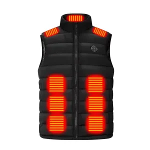 TENGOO 28 Zones Electric Heating Vest USB/DCharging Warm Heated Sleeveless Clothing for Men Women Winter Outdoor