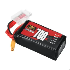ZOP Power 4S 14.8V 700mAh 75C 10.36Wh LiPo Battery XT30 Plug for RC Drone FPV Racing