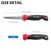 Folding Jab Saw 6 Inch 3 Edged Tooth 8 TPI Drywall Cutter Compact Keyhole Saw Non Slip Grip Manganese Steel Blade for Precise Drywall Wood Wallboard Cutting Manual Hand Tool